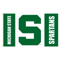 Michigan State University Spartans 3x5 Feet Flag Banner, Logo Design, Metal Grommets, Outdoor Use, Single Sided