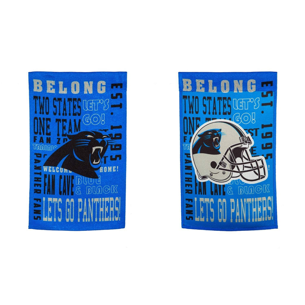 Carolina Panthers Premium Garden Flag Banner, Double Sided, Fan Rules, 13x18 Inch