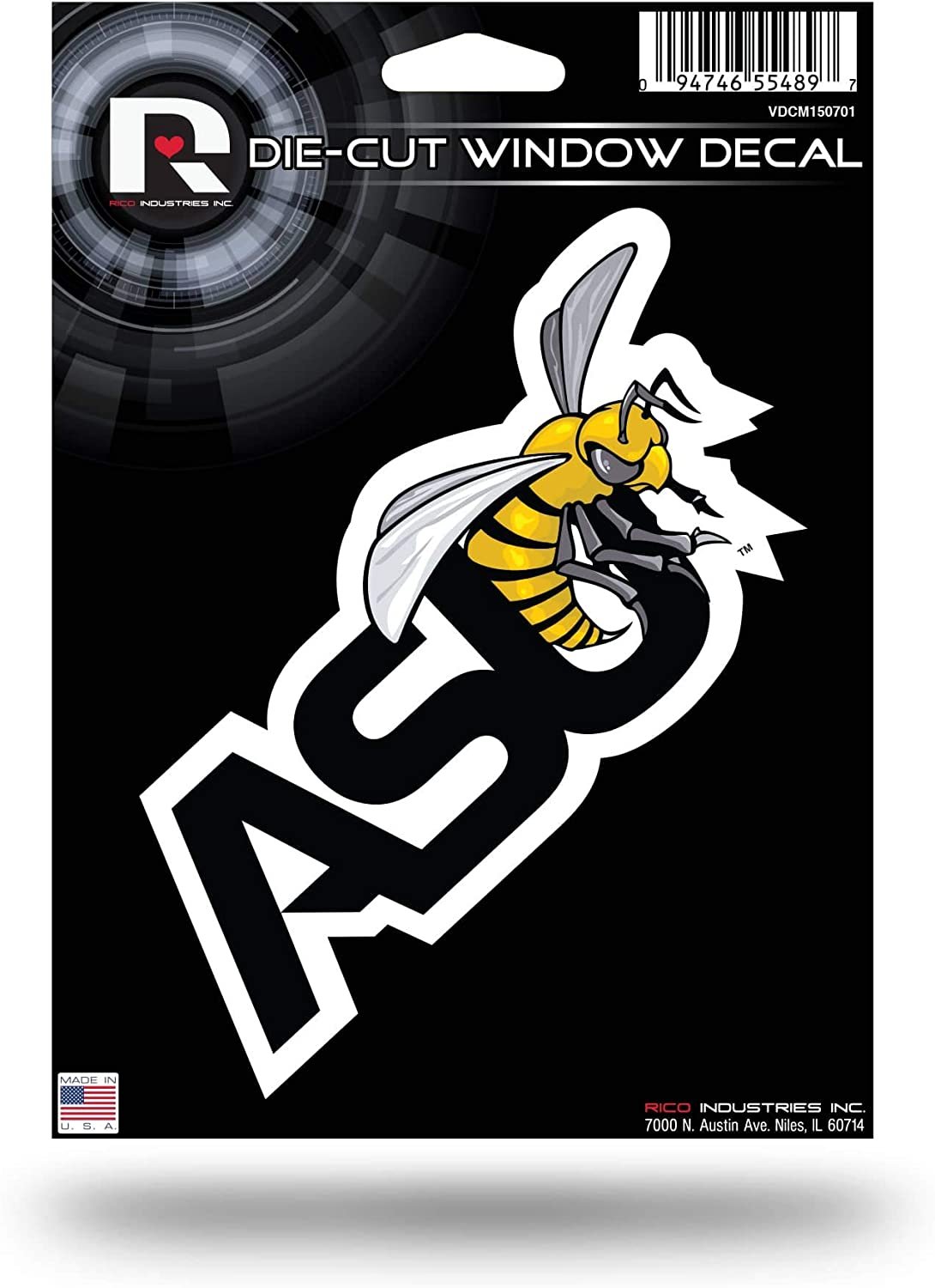 Alabama State University Hornets 5 Inch Die Cut Flat Vinyl Decal Sticker Adhesive Backing
