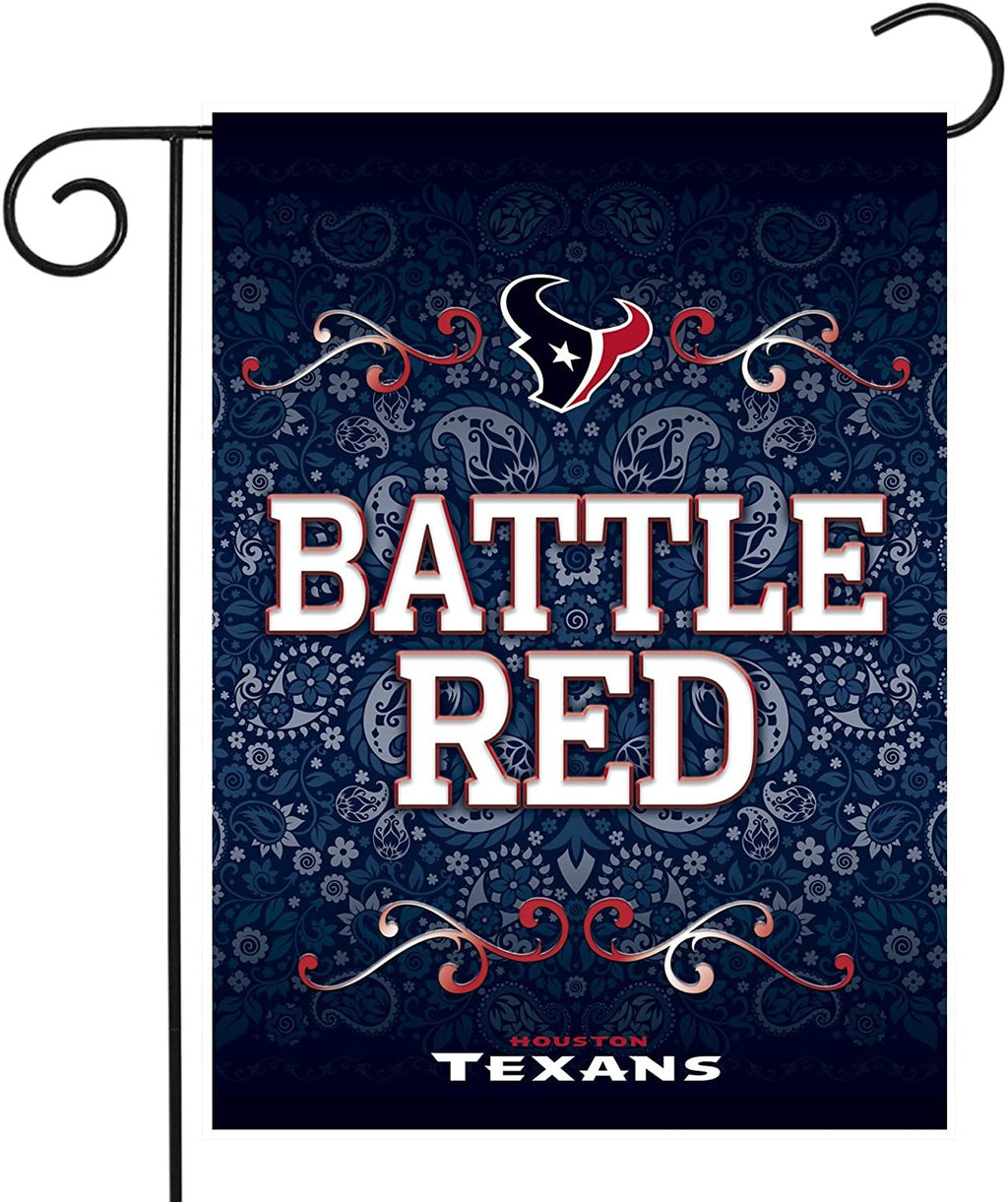 Houston Texans Premium Double Sided Garden Flag Banner, 13x18 Inch, Display Pole Sold Separately