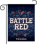 Houston Texans Premium Double Sided Garden Flag Banner, 13x18 Inch, Display Pole Sold Separately