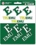 Eastern Michigan University Eagles 12-Piece Mini Decal Sticker Set, 5x6 Inch Sheet, Gift for football fans for any hard surfaces around home, automotive, personal items