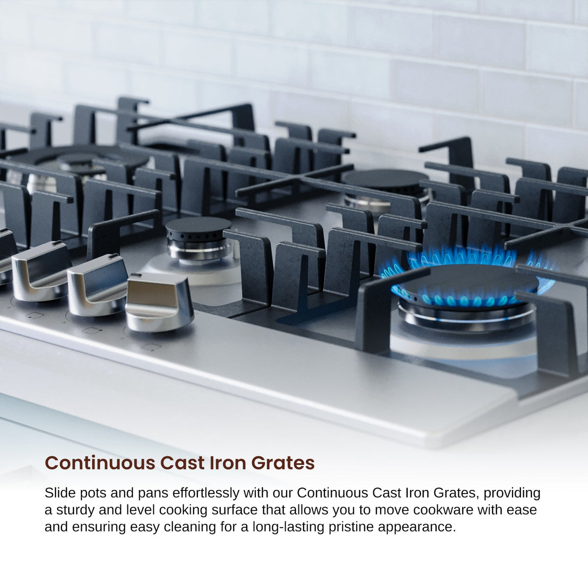 Rangaire 30" Gas Cooktop 5 Burners Stainless Steel RCG301S